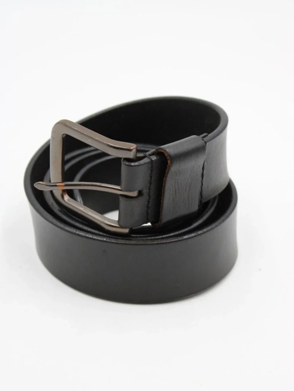 Genuine Leather Belt Black Size Large (38-40) Casual Dress Work 1.5